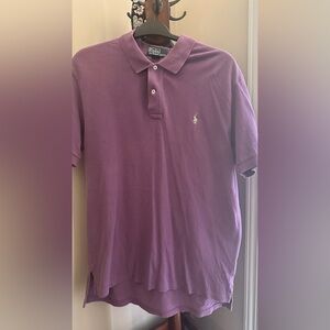 Ralph Lauren Purple Polo Shirt Classic Style